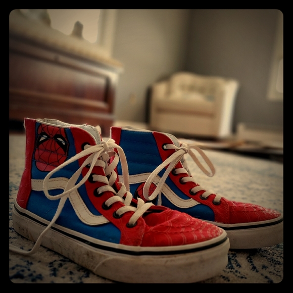 vans spiderman high tops